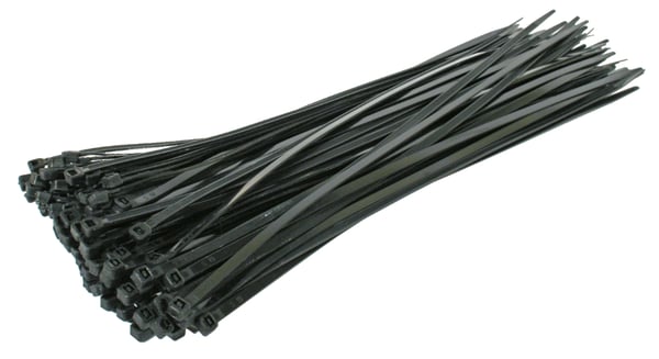 Plastbånd PA6.6 100 stk. sort 350*4.8 - E-600-0006