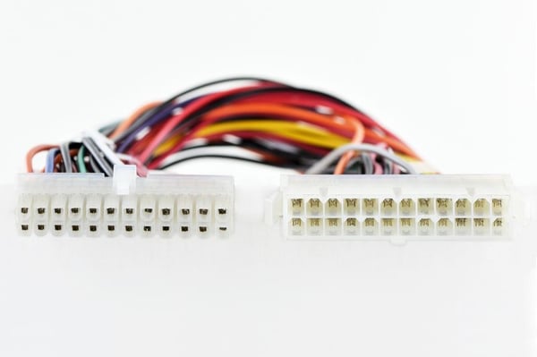 Akyga AK-CA-09 P1 ATX 24-bens (han) - ATX 24-bens (hun) adapterkabel 0,30m