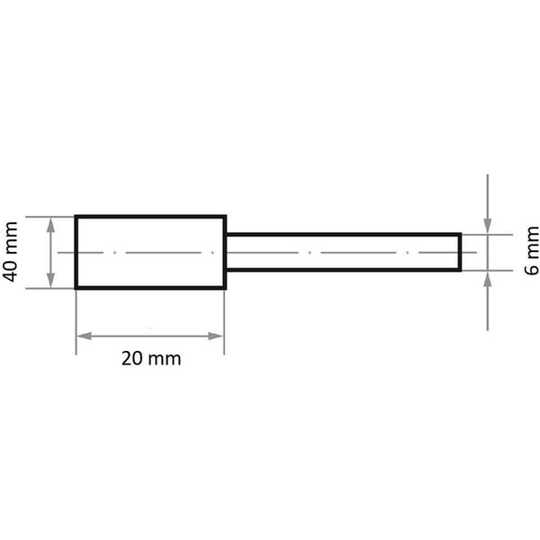 NK 24 N BA BLØD SLIBESKIVE 40*20*6 - T30 4020 03