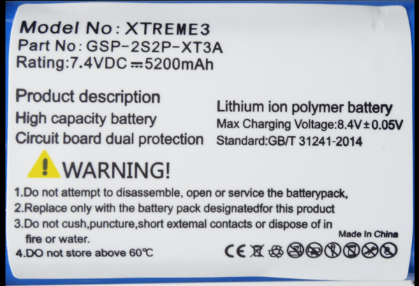 Akku JBL XTREME 3 -kaiuttimelle GSP-2S2P-XT3A 5200 mAh 7,4V