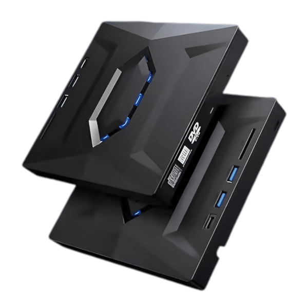 Ulkopuolinen 5-in-1 CD- ja DVD-RW USB 3.0 optinen asema