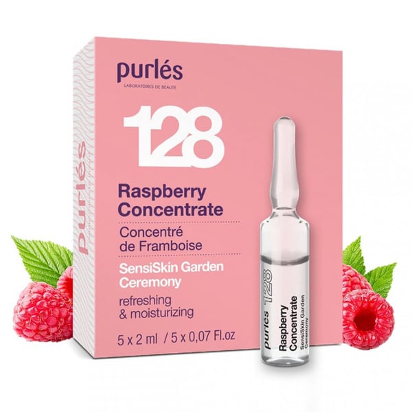 Purles 128 Hallonkoncentrat 5x2ml