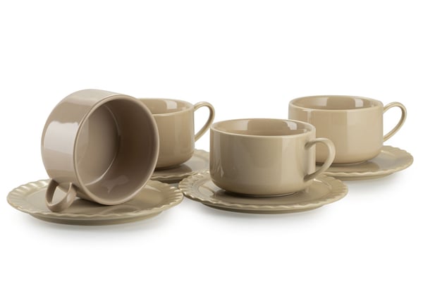 Sofia Beige Kaffeservis 12 Delar