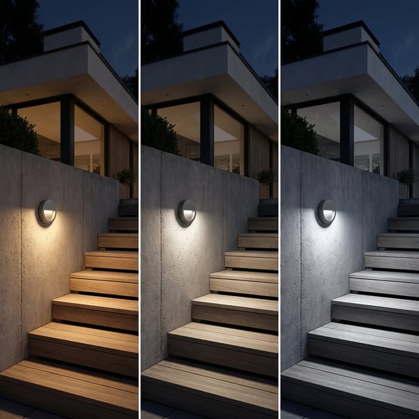 Utomhuslampa trappbelysning vägglampa CCT 3000-6500K LED 4W IP65 VIREO LUMILED