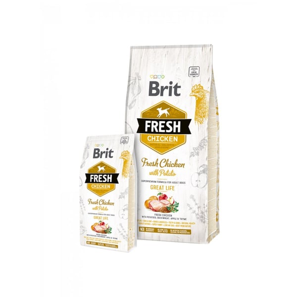 Brit Fresh Chicken Potato Adult Great Life 12kg
