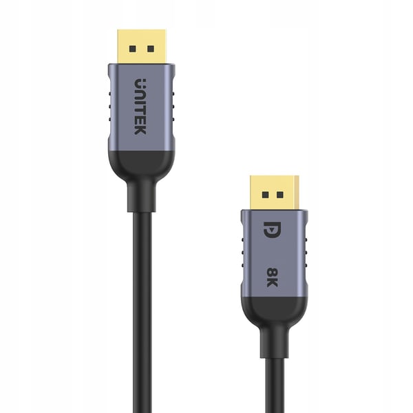 DisplayPort 1.4 -kaapeli Unitek C1628GY01-1M, 8K@60Hz, 4K@240Hz, 1m