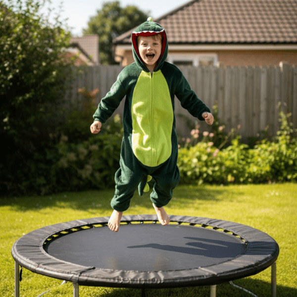 Barnens kigurumi-pyjamas med dinosaurier i ett stycke för Sankt Andreas dag, 146-152 Barnens dinosauriepyjamas i ett stycke - 98-104