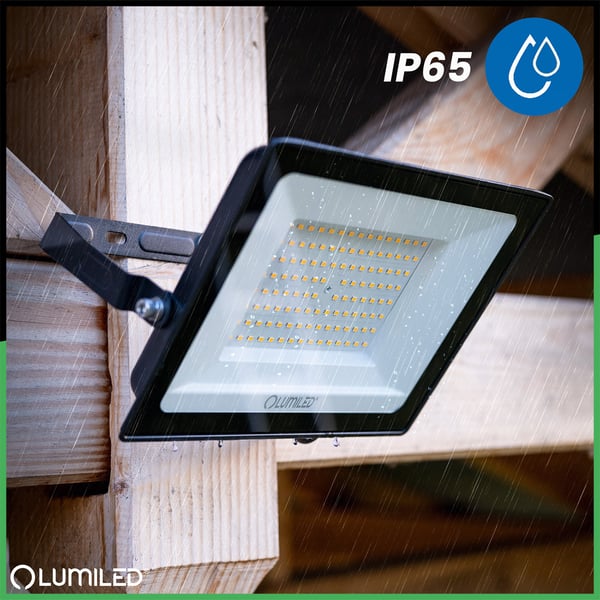LED-valaisimet ZUNA2 100W 9000lm 4000K IP65 musta LUMILED