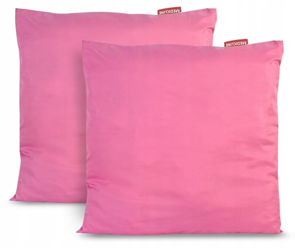 Pude 70x80 cm antiallergisk mikrofiber pink silikone