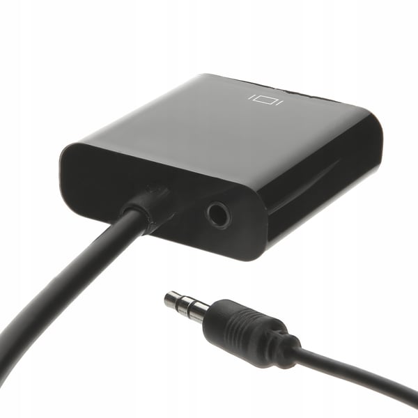 Micro HDMI til VGA ADAPTER DSUB KONVERTER + LYD