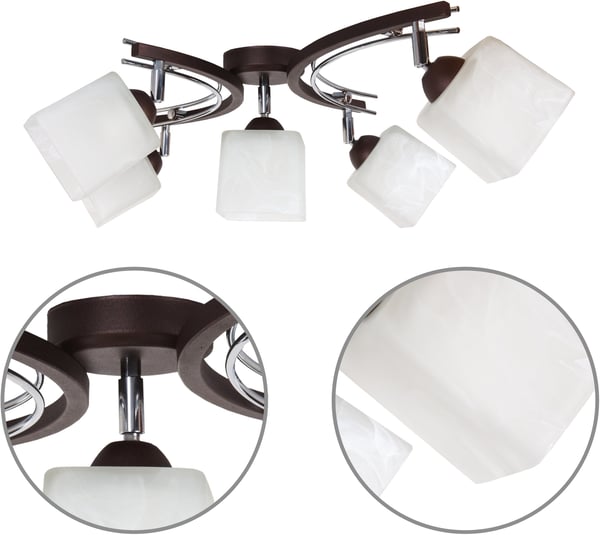 Elegant LED 5x60W lofthængende lampe