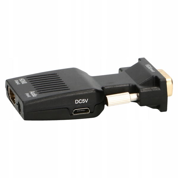 VGA D-SUB - HDMI -MUUNNINSOVITIMEN + ÄÄNI- JA ÄÄNILIITIN