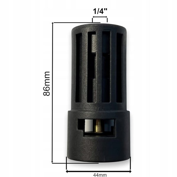 Adapter/forbindelse fra Kärcher K til tilslutning af højtryksrensertilbehør med 1/4" tilslutning