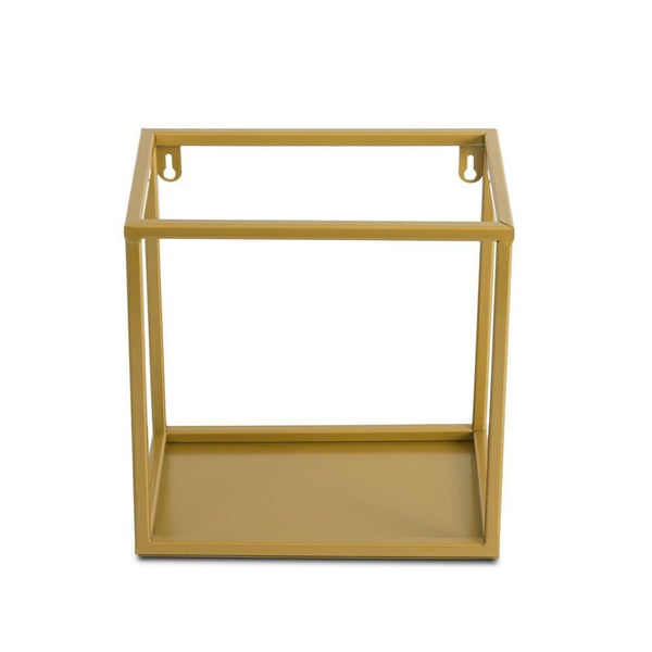Hängande vägghylla guldmetall 24 cm