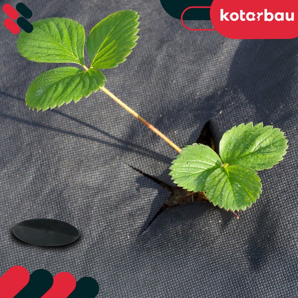 Kotarbau® Agrotekstiilitapit, ankkurit, muovitapit, 50 kpl:n sarja