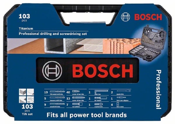 BOR OG BITS I TITANIUM MED 103 DELE - B 2608594070