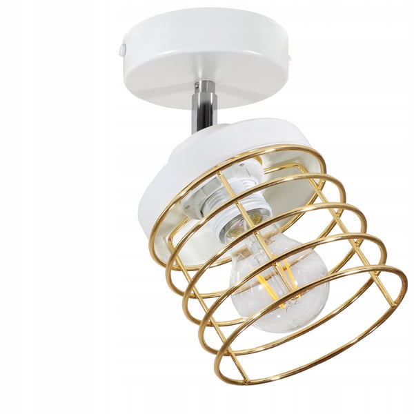 Lofthængende lampe med gylden LED-loftlampe