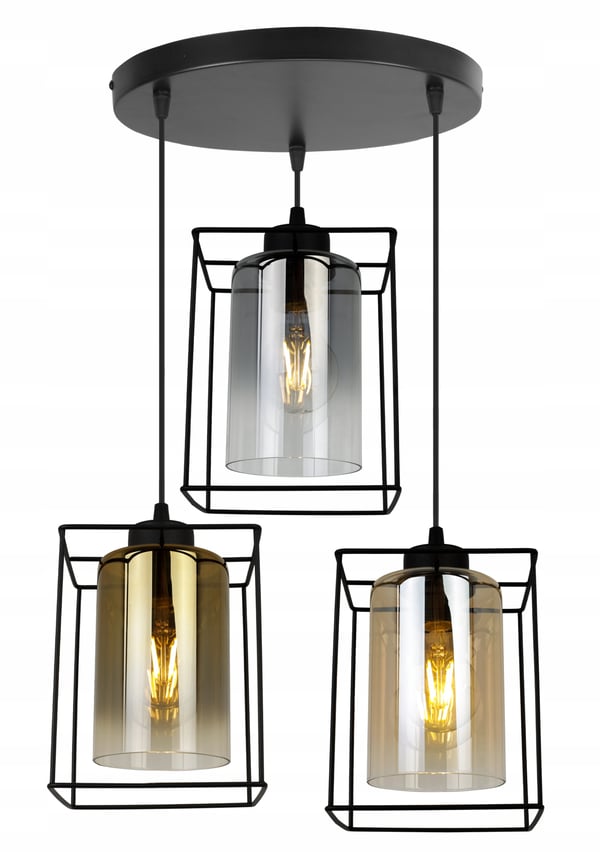 MODERNE ELEGANT HÆNGELAMPE MED GLASSKÆRM