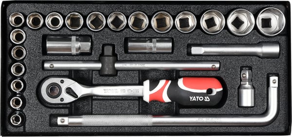 VÆRKTØJSSÆT MED 25 DELE 1/2" - YT-12671