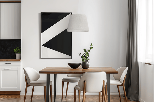 Hængelampe, linnedkegle, hvid, 1 flad, lys beige lampeskærm, L01 38cm