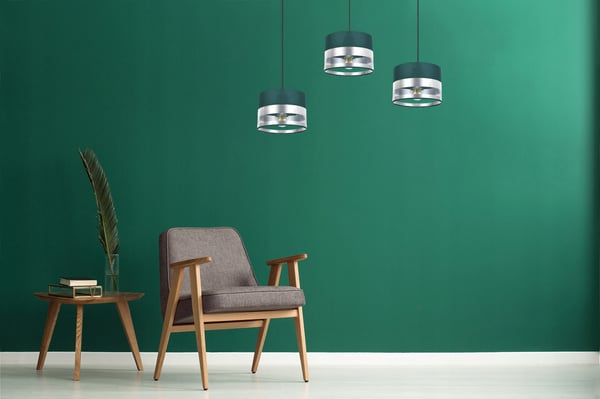 MODERNE LOFTHÆNGELAMPE MED KROM LED-LAMPESKÆRM