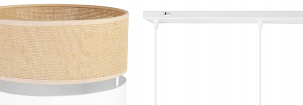 HÆNGELAMPE, LOFTKRONE, LAMPESKÆRM 20 CM HVID