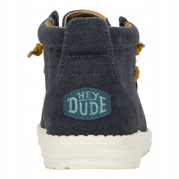 HEYDUDE Wally Mid vokset kanvas 41868 42 marineblå