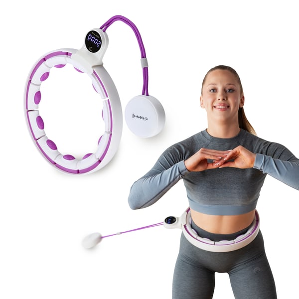 HHM17 HULA HOP valkoinen/violetti magneeteilla ja painolla ja laskuri HMS
