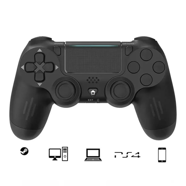 Langaton ohjain PS4:lle, PlayStation 4:n värinätoiminto, musta