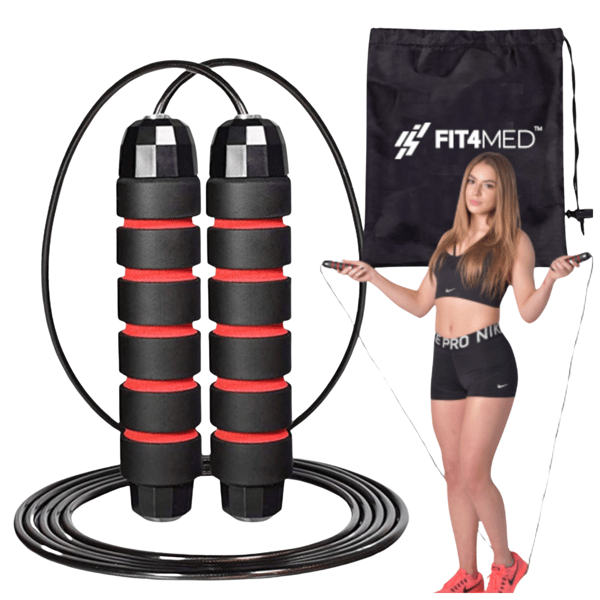 CrossFit-teräksinen hyppynaru FIT4MED-laakereilla CrossFit-teräksinen hyppynaru FIT4MED-laakereilla