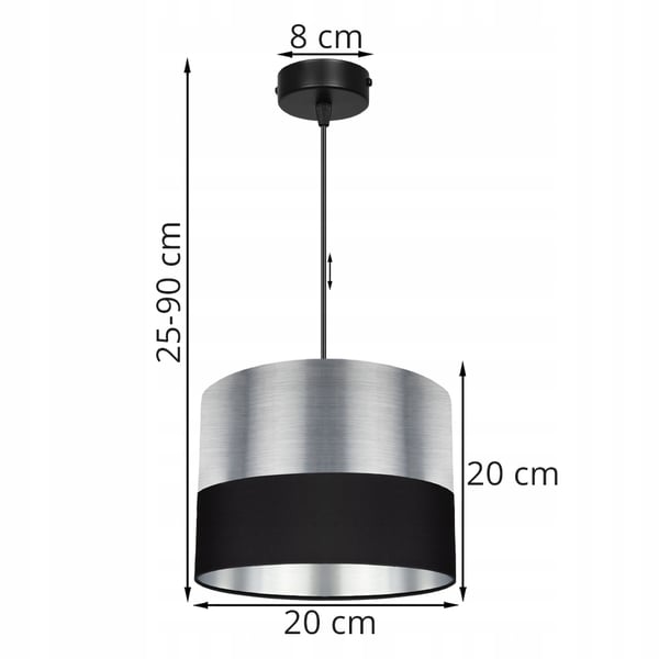 KATTOVALAISIN KROMILLA LED-VARJOSTIMELLA