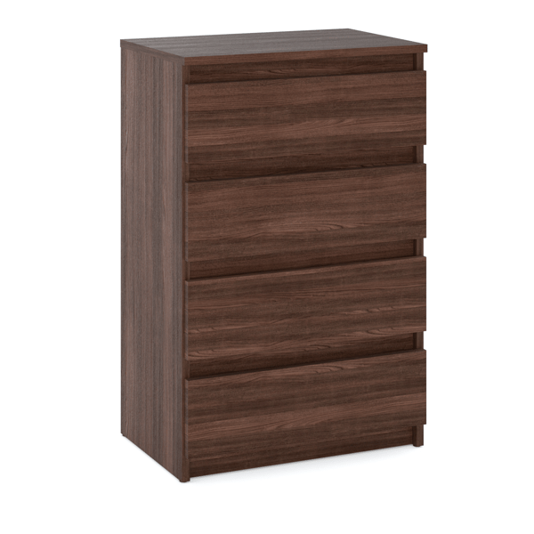 Kommode Wenge Eg 60 CM 4S TV-skab Møbel til Stue Soveværelse