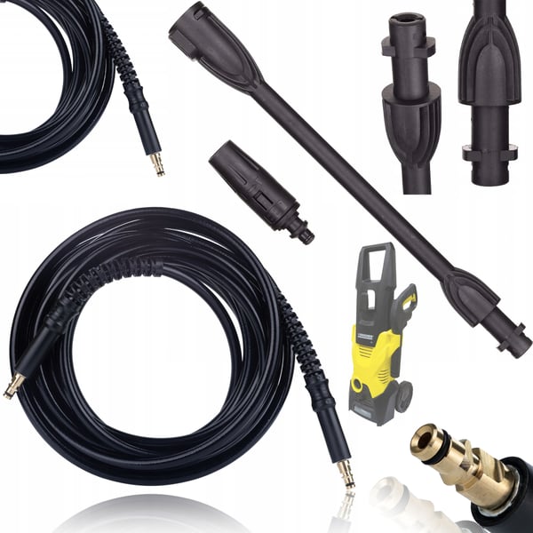 Kärcher högtrycksslang 10m Click-Click K2 K3 K4 K5 K6 K7 med justerbar Vario-lans