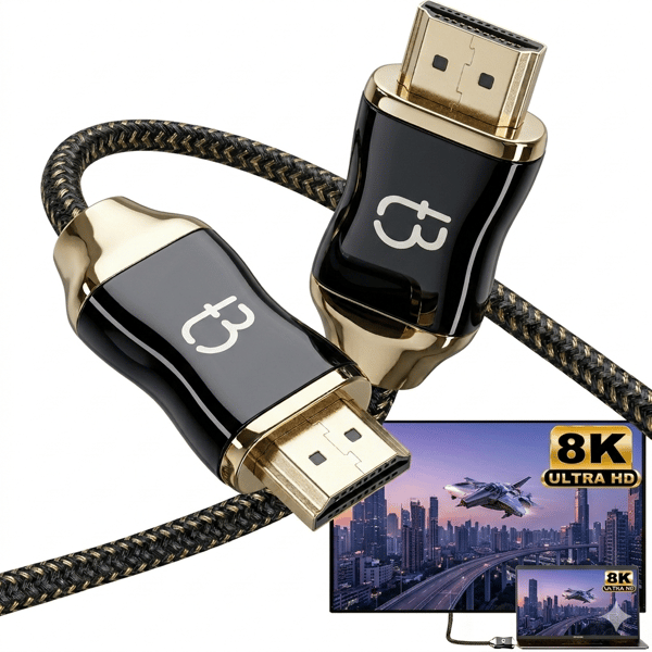 Tradebit 2.1 hdmi-kabel 8K 4K Full HD HDR hdmi - hdmi 3m certificeret