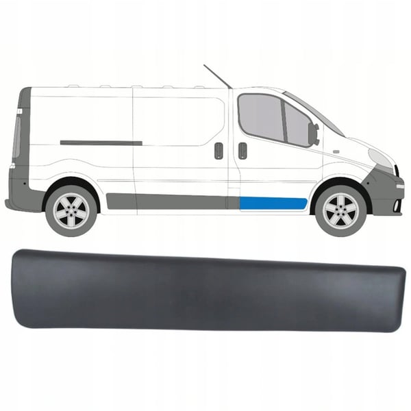 Nissan Primastar 01-13 oikean etuoven lista