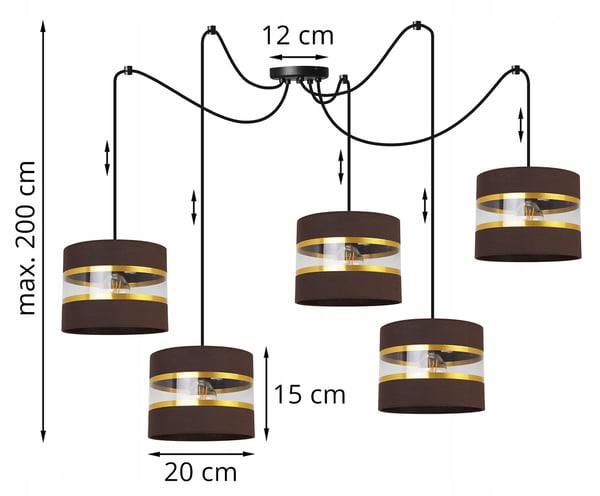 Loftshængende lampe lysekrone lampeskærm moderne