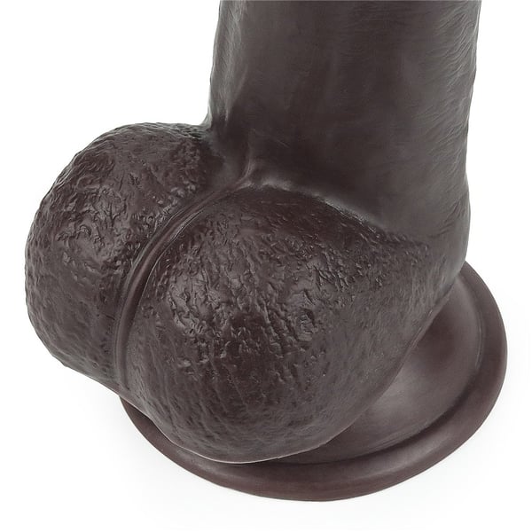 Lovetoy liukuva iho kaksoiskerros dildo 9.0'' musta