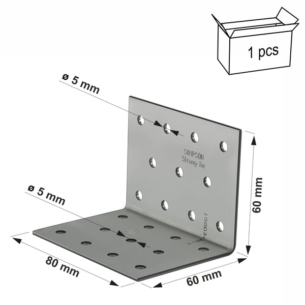 ANPS206680 reikitetty kulmatuenta 60x60x2,0x80mm