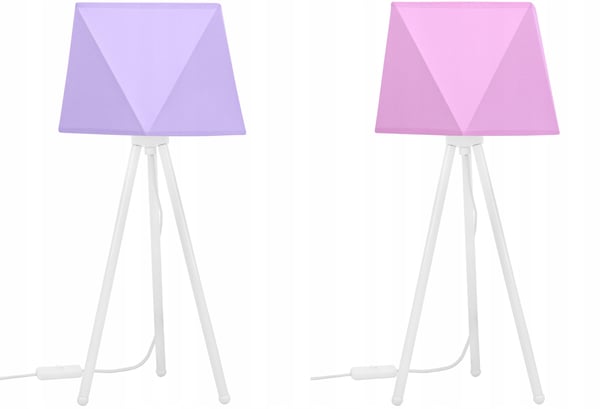NATTBORDSLAMPA, DIAMANT LAMPSKÄRM, STATIV
