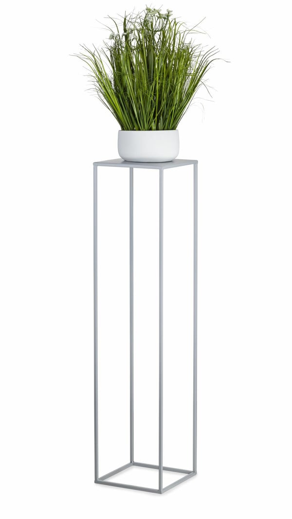 Harmaa seisova kukkateline 100 cm