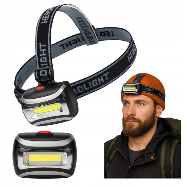Batteridriven LED-pannlampa med justerbar ljus