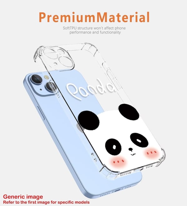 Etui til Xiaomi 13 Pro med gennemsigtig pandabjørn