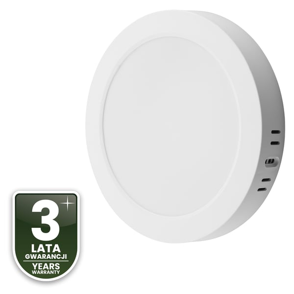 Takmontering LED taklampa 18W rund 4000K GLOW vit LUMILED