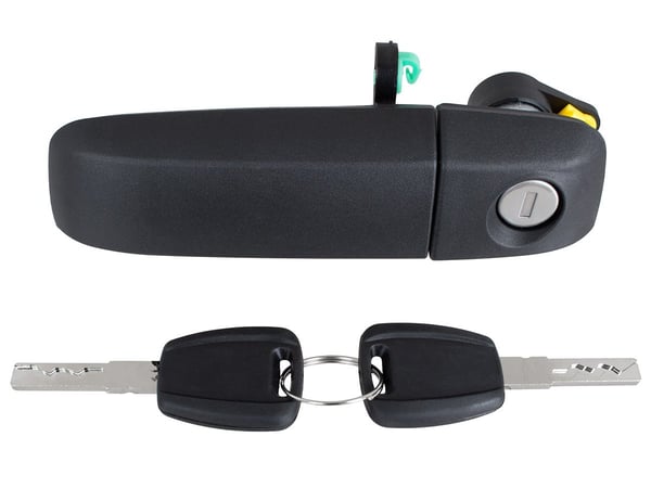 Fiat Panda 03-09 ytterdörrhandtag MED NYCKLAR fram vänster