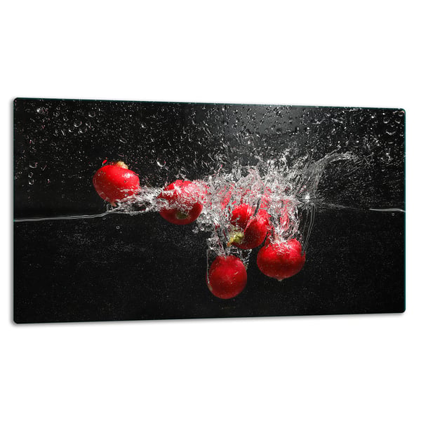 Glas skärbräda 52x30 frukt
