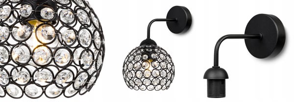 MODERNE KNÆKKE LAMPE ELEGANT LED KRYSTALLER
