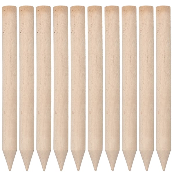 KOTARBAU Geodetiska träpåkar i bok för tomater grönsaker träd 30 cm set om 10 KOTARBAU Geodetiska träpåkar i bok för tomater grönsaker träd 30 cm set om 10