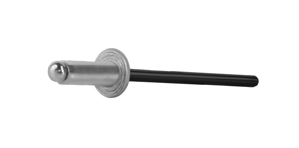Åbne aluminiumnitter 3,2x6mm RAL9005