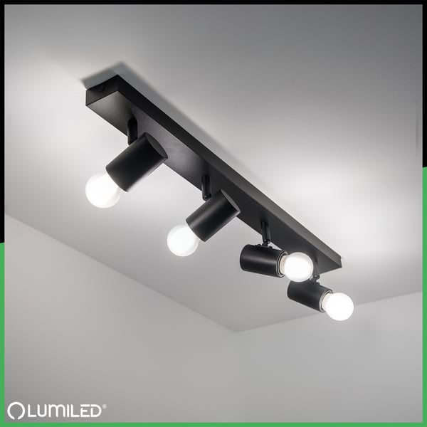 Kattovalaisin SPOT TUBA Heijastin Sähköasetus Halogeeni 4x E27 GLASA LUMILED