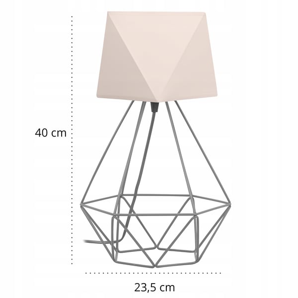 NATLAMPE, Skrivebord, Bord, Lampeskærm, DIAMANT LED